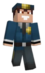 06E's Minecraft skin wearing the Twisted cape
