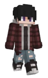 Qrowsy's Minecraft skin wearing the Hero cape