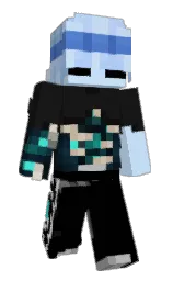 cod gray and black Minecraft skin — Slim model — first worn by nvble