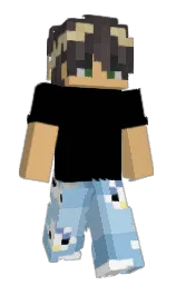 black and tumbleweed Minecraft skin — Slim model — first worn by Joschaa_