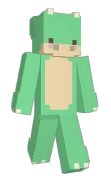 Humbow's Minecraft skin wearing the Migrator cape