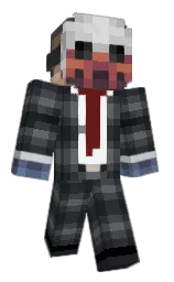 DoggoNub's Minecraft skin wearing the Vanilla cape