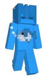 dodger blue and curious blue Minecraft skin — Slim model — first worn by AloneFish233