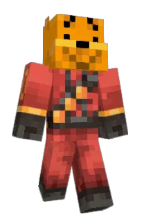 Front of EncavaMan's skin