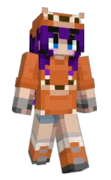 KarmaCreates06's Minecraft skin wearing the Aurora cape