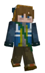 chathams blue and birch Minecraft skin — Slim model — first worn by buggled