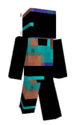 robin's egg blue and persian green Minecraft skin — Slim model — first worn by action36