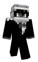 black and alto Minecraft skin — Classic model