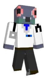 white and mine shaft Minecraft skin — Classic model