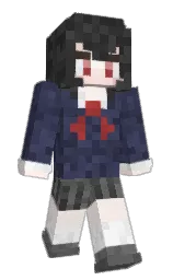 seashell peach and oxford blue Minecraft skin — Slim model — first worn by KDHHG