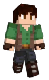 Meolen's Minecraft skin wearing the Builder cape