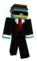 cod gray and metallic bronze Minecraft skin — Classic model — first worn by Qurakan