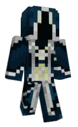 black pearl and blue charcoal Minecraft skin — Classic model — first worn by Square904_