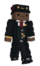 strich3's Minecraft skin wearing the Twisted cape