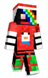27Alek's Minecraft skin wearing the Cherry Blossom cape