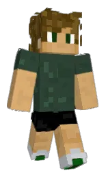 lunar green and harvest gold Minecraft skin — Classic model