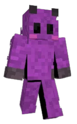 vivid violet Minecraft skin — Classic model — first worn by stuffywolf213