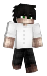 mercury and white Minecraft skin — Slim model — first worn by dxpn