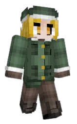 Guincat's Minecraft skin wearing the Aurora cape