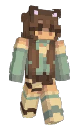 peach yellow and yellow metal Minecraft skin — Slim model — first worn by Miszixx