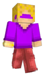 electric violet and stiletto Minecraft skin — Classic model — first worn by CrystalX9