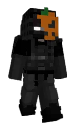 cod gray and black Minecraft skin — Slim model — first worn by 1Vargas