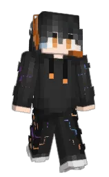 mine shaft and cod gray Minecraft skin — Classic model