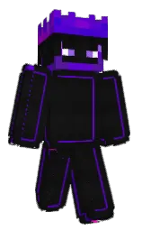 electric violet and cod gray Minecraft skin — Classic model — first worn by KevD07
