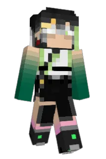 effect_a Minecraft avatar full body