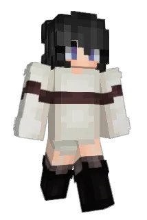 egirlish Minecraft avatar full body