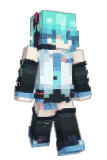 exlapse Minecraft avatar full body