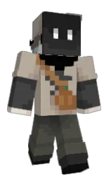 nomad and fuscous gray Minecraft skin — Classic model