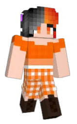 EmberBloodmoon's Minecraft skin wearing the Aurora cape