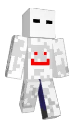 white and silver Minecraft skin — Classic model — first worn by OnyxShadow__