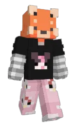 Nern's Minecraft skin wearing the Twisted cape