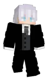 black and mischka Minecraft skin — Classic model — first worn by PowerOle23