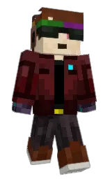 ALEXPLAY1000's Minecraft skin wearing the Twisted cape