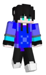 mine shaft and electric violet Minecraft skin — Classic model