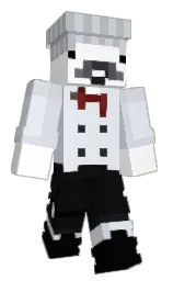 white and cod gray Minecraft skin — Classic model