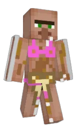 old rose and santa fe Minecraft skin — Slim model — first worn by pipa_pinda