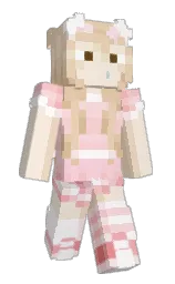 rose white and linen Minecraft skin — Classic model — first worn by julia_nicolette
