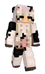 albescent white and cinderella Minecraft skin — Slim model — first worn by SlavicJava