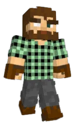 glade green and chardonnay Minecraft skin — Classic model — first worn by OBrian