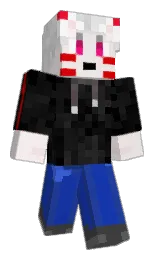 soft peach and mercury Minecraft skin — Classic model — first worn by FlazeTheKitsune