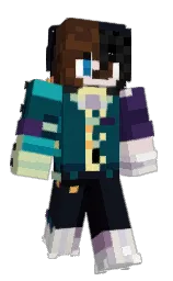 uewu's Minecraft skin wearing the Twisted cape