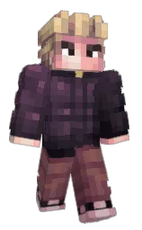 bastille and blackcurrant Minecraft skin — Classic model — first worn by Gluantfoufou