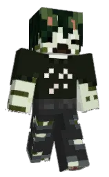kidnapper and hunter green Minecraft skin — Classic model — first worn by Ir1shgamer
