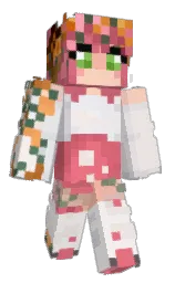 vista white and dawn pink Minecraft skin — Classic model