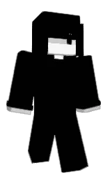 black and alto Minecraft skin — Classic model — first worn by VRlGHT