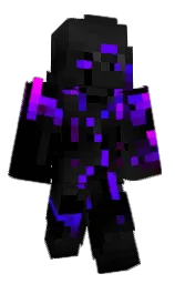black and cod gray Minecraft skin — Classic model